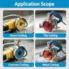 Metal Body Water Sprinkler Nozzle Attachment for Cutting Machine Work, Wet Cutting Dust Reduction Part for Concrete and Metal Cutting Tasks