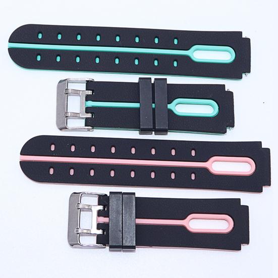 Ремешок для часов, мягкий универсальный силиконовый ремешок для умных часов 16 мм, сменный браслет для детей