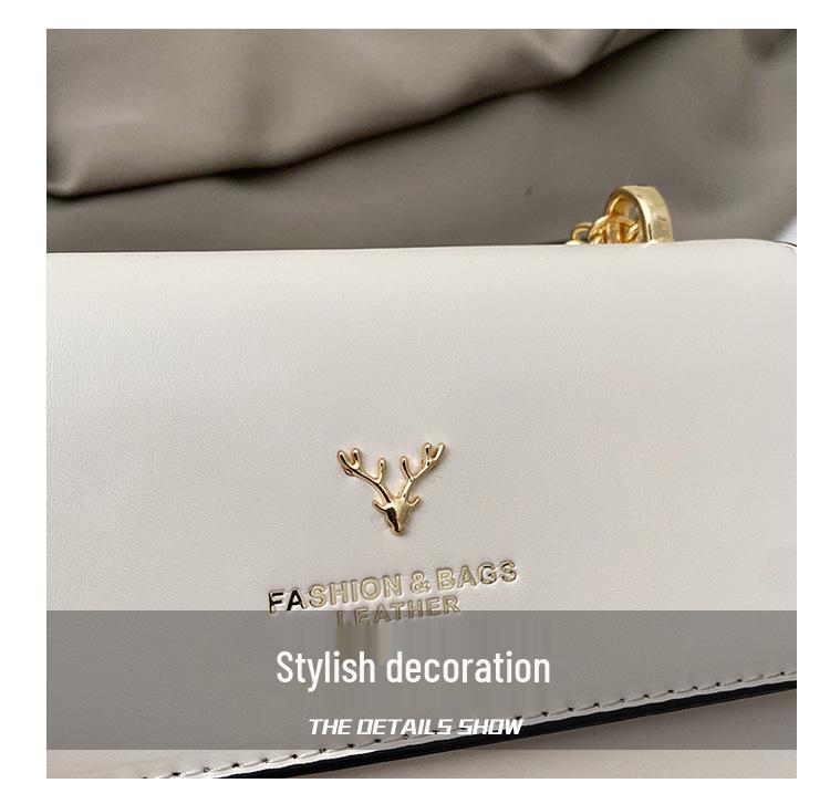 2025 Роскошная женская сумка кроссбоди: Сумка через плечо с цепочкой и головой оленя