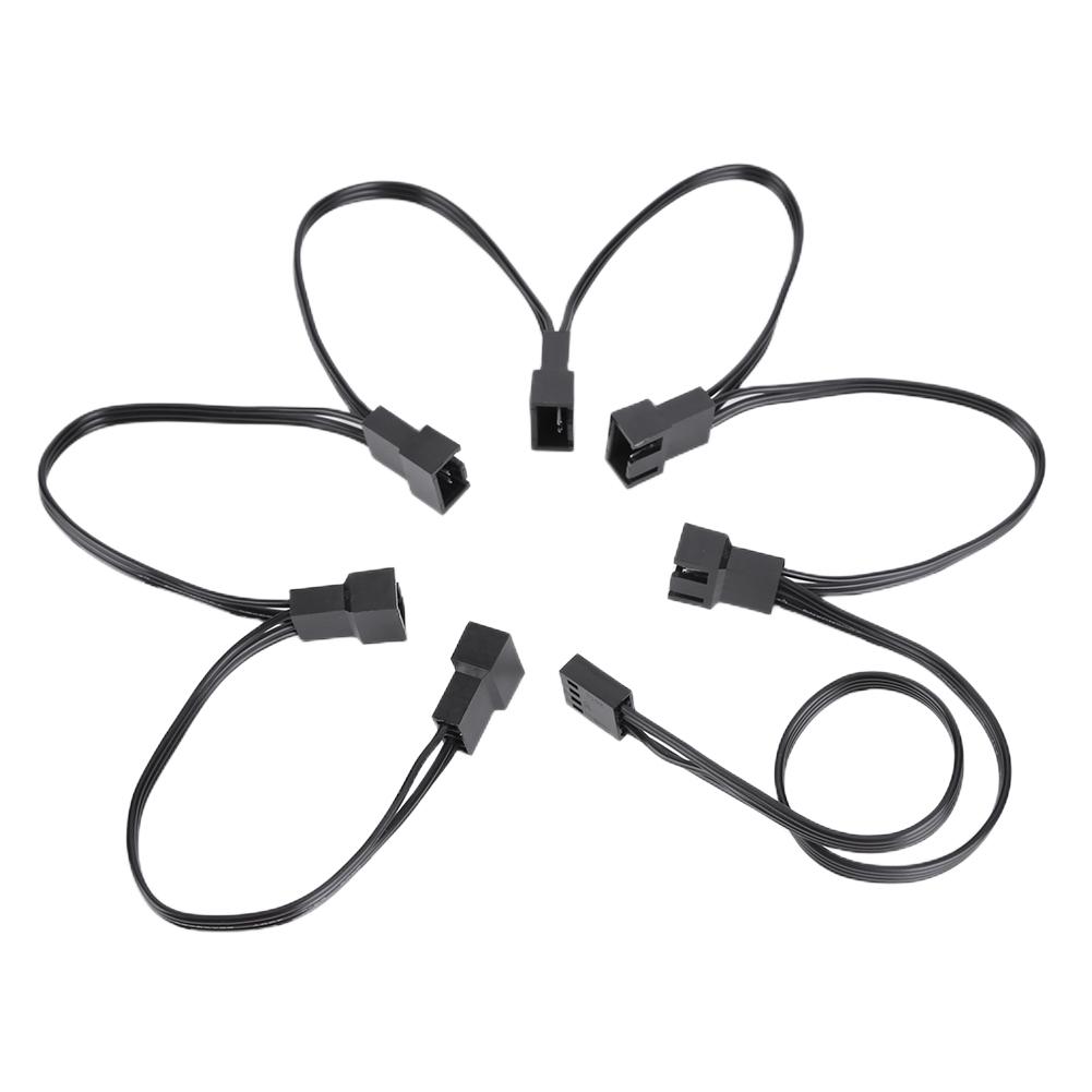 Портативный вентилятор PWM разветвитель гнездо-папа разветвитель питания изоляционный материал ПВХ удлинительный кабель разъем для корпусного вентилятора ПК