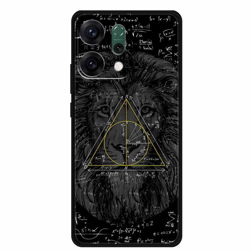 For Oppo Reno 14 5G Phone Case 6.59" Fashion Luxury Casing Black Silicone Soft Back Cover For Oppo Reno 14 Shockproof Capa Funda