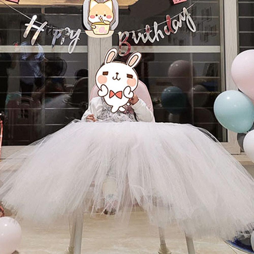 Очаровательная юбка-пачка для девочки на первый день рождения, украшения для вечеринки глубокого розового, синего и нежно-розового цветов