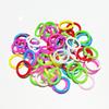 100Pcs Multicolor Bird Foot Rings 9mm/12mm Chicken Identification Foot Rings for Quails Pigeons Bird Appliances