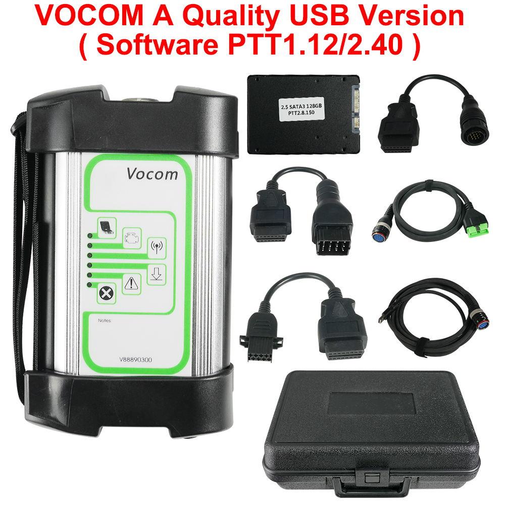 2024 Для Volvo VOCOM 2 VOCOM 1 88890300 для volvo vocom II 88890400 Premium Tech Tool PTT 2.8 Для VOVLO Для диагностики Renault