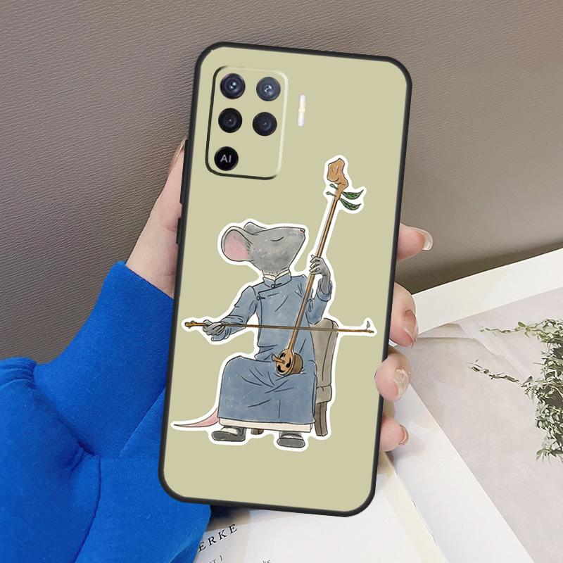 Милый Чехол с Мышью, Аксолотлем, Лягушкой, Волшебником для Oppo A78 A38 A18 A98 A58 A60 A80 A40 A96 A76 A16 A94 A74 A54 A15 A17 A57 A77 A5 Pro