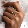 2026 Retro Metal Bow Ring – Simple Fashion Jewelry for Women, Versatile Daily Wear