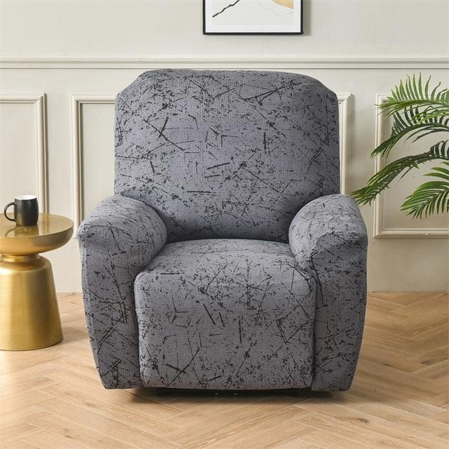 High Stretch Recliner Chair Covers Protector Leather Living Room Recliner Chair Soft Anti -Slip Recliner Chair Slipcover For Home
