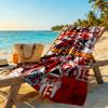 Kansas City Football Personalized Name Beach Towel High Absorbency Quickdry Perfect For Traveling Yoga Camping And Swimming