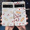 Для чехла на телефон Google Pixel 10 Pro 10A Pixel 9 Pro XL Pixel 8 Pro 9A 8A 7A 7 6A 6 Pro Медсестра Медицинский Медицина Здоровье Сердце