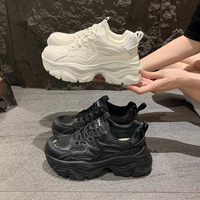 Модные летние кроссовки на толстой подошве, повышающие рост, универсальные дышащие повседневные спортивные туфли, дышащие спортивные кроссовки для фитнеса, повседневные кроссовки 35-40