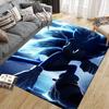 Sonic Lightning Flannel Pattern Square Carpet,Area Rug,Carpet Rug for Living Room Bedroom Sofa Playroom Decor,Non-slip Floor Mat