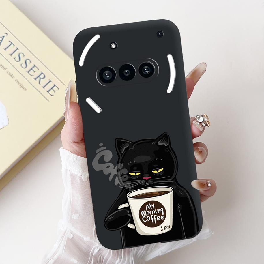 Чехол для Nothing Phone 3A A059 Милый Мультяшный Панда Астронавт Мягкий Силикон Матовый Черный Чехол Для Nothing Phone3a Pro A059P Fundas
