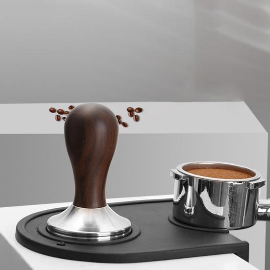 Кофейный тампер, съемная конструкция, плоское основание, нержавеющая сталь, 51/53/58 мм, деревянный молоток для эспрессо, инструмент бариста