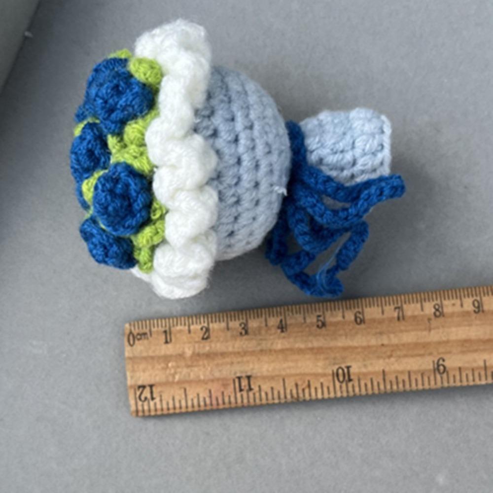 Sunflower Crochet Flower Rose Pendant Creative Artificial Flowers  Gift