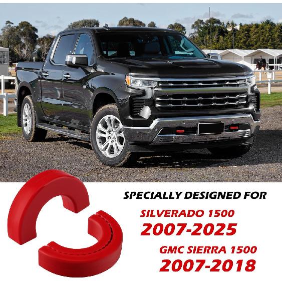 Tow Hook Covers Fit For Chevy Silverado 1500 2007-2026/GMC Sierra 1500 2007-2018, Ized Car Tow Hooks Compatible With Chevrolet Silverado 1500
