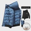 Men's Hooded Double-Sided Down Jacket - White Duck Down, Warm and Comfortable Winter Wear