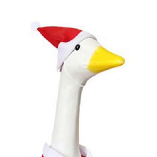 Рождественский наряд для 23-дюймовой статуи гуся для крыльца, набор одежды и шляпы Санта-Клауса и эльфа для декора газона, патио, двора