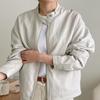 Open Run Henry Neck Zip Up Jacket Women Fake Leather Rider Spring