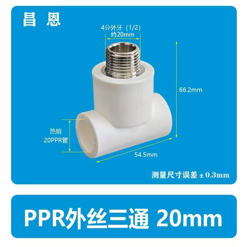 PPR Pipe Fittings Kit (20mm & 25mm) - Thickened Heat Fusion Elbow, Tee, Straight Coupling, Union & Adapter Connectors for Home Plumbing