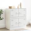 VidaXL Buffet White 67x39x73 Cm Steel, Cabinet, Side Cabinet, Storage Cabinet, Cabinets, Cupboard, High Buffet, 841654
