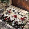 Christmas Crystal Velvet Non-Slip Entrance Doormat - Water-Absorbent and Dirt-Resistant Foot Pad