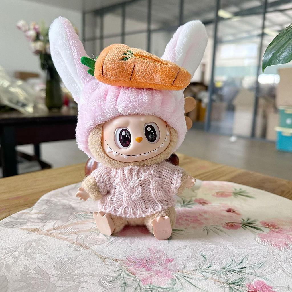 15см-17см Кукольная одежда для плюшевых игрушек со свитером и морковной повязкой на голову