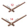 Pack Of 5 Wooden Clock Hands Kits for DIY Repair and Replacement for 12 14 Inches Walnuts Wood Wall Clocks