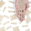 Older Wiser Hotter Glitter Confetti, Champagne Gold Birthday Party Table Scatters, Light Gold Bday Paper Confetti for Women Men 25th 30th 40th 50th