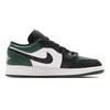 Детские кроссовки Air Jordan 1 Low GS Green Toe Noble-Green Pollen White 553560-371