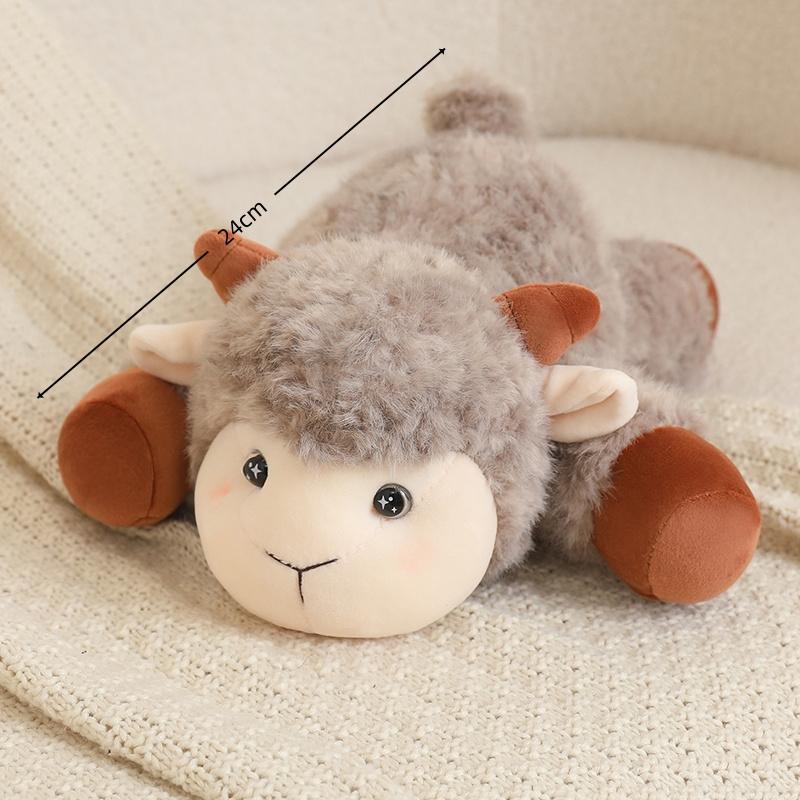 Kawaii Sheep Plush Toy Soft Animal Throw Pillow Stuffed Sofa Decor Comfort Gift For Kids Girls Boys Birthday Present Doll