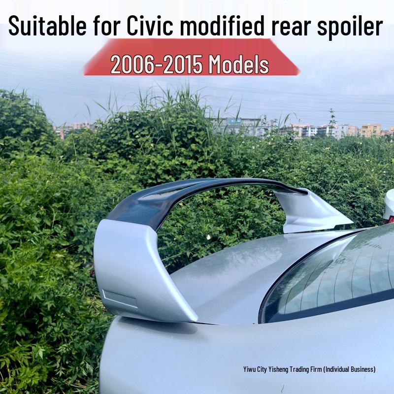 Задний спойлер-крыло на крышу для Honda Civic FD2 (2006-2015 гг.) - Установка со сверлением