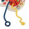 Игрушка-прорезыватель с веревочкой, портативная, красочная, для развития мелкой моторики, сенсорная игрушка для малышей для дома, путешествий, подарок