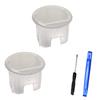 ROOOCYY Nissan Compatible Auto Light Sensor Cover, Universal, Transparent, Clear, Conlite Sensor, Tool Included, Set of 2