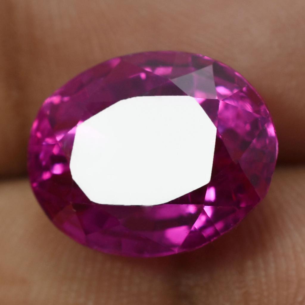 Natural Pink Sapphire Loose Gemstone Ceylon Oval Cut 10.5 ct September Birthstone for Jewelry Making