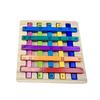 Wooden Raibow Puzzle Wood Box Develop Thinking Skills Builder Relaxing Challenging for