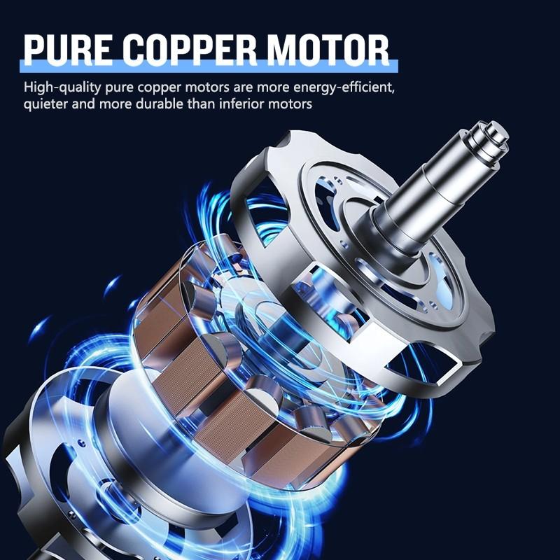 22" Household Electric Ceiling Fan with Hook 3/5 Blades & LED Lighting Fan Silent DC Motor & Energy Saving Fan