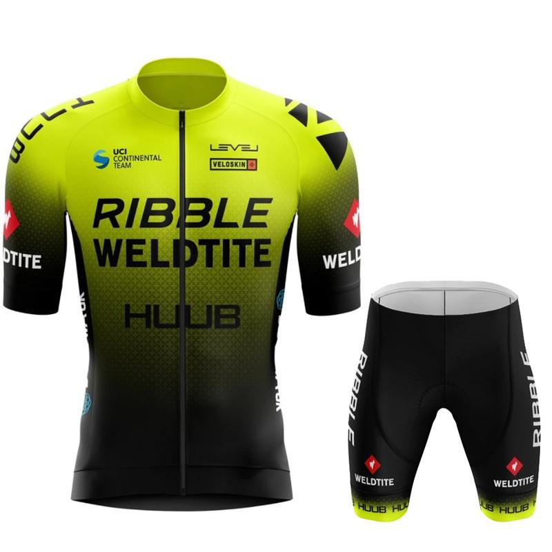 HUUB Mens Cycling Jersey Set Quick Dry Breathable Short Sleeve Bike Apparel Road
