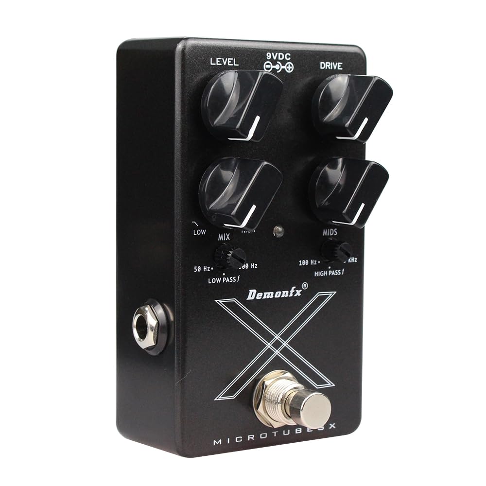 Педаль гитарных эффектов Demonfx MICROTUBES Bass X/Дисторшн