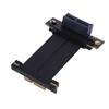 Кабель-райзер PCIE 4.0 X1 90 градусов Папа-Мама Полная скорость Без потерь Гибкий Кабель-удлинитель для видеокарты GPU Gen 4