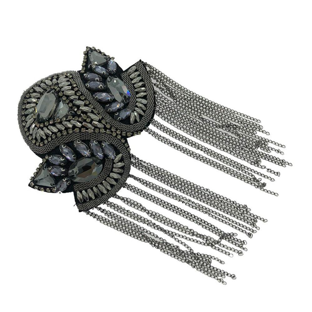 Rhinestone Fringe Shoulder Mark Brooch Shoulder Flash Jewelry Theatre Armband  Party