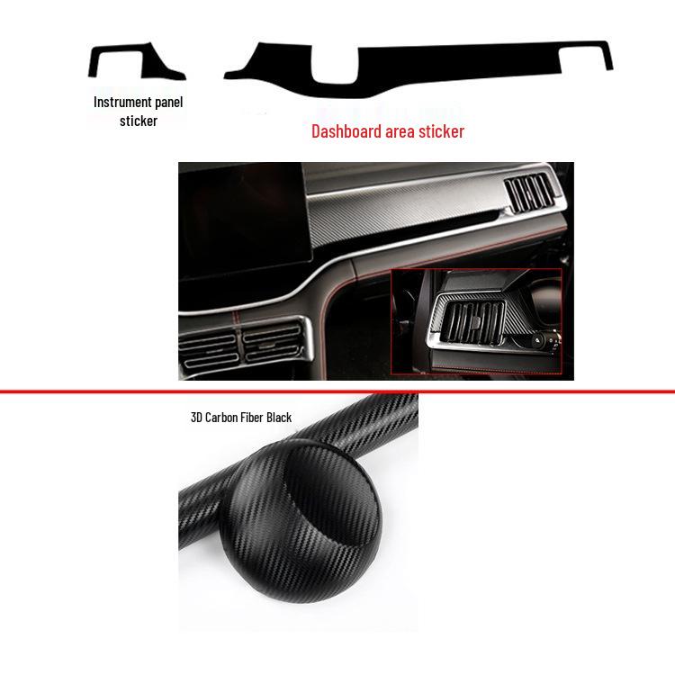 BYD Song Plus Interior Stickers: Carbon Fiber Anti-Scratch Console Gear Shift Wrap (Fits 20 Models)