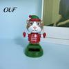 Solar Swing Figures for Cars Powered Dancing Car Ornament, Creative Dashboard Christmas Cartoon Figure Gifts Friends Auto Interior Decoration,