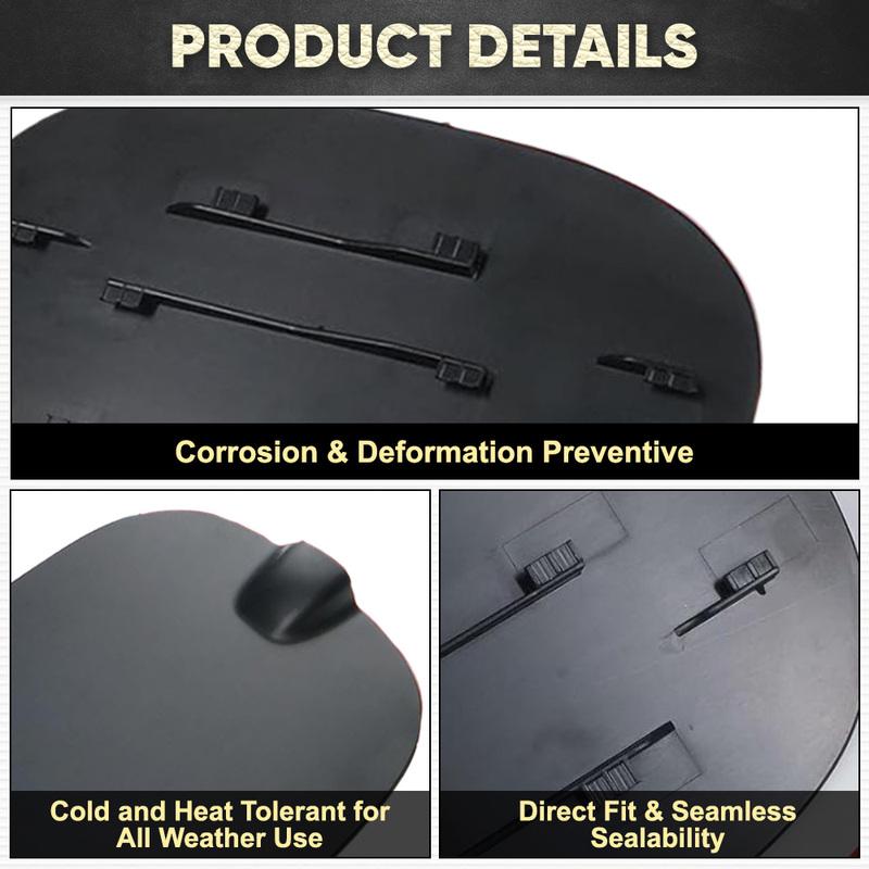 Black Fuel Gas Tank Filler Door Lid Cover Flap Cap for Chevrolet Silverado 1500 Pickup -2024 84745968 84126524