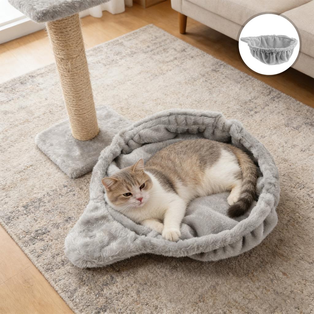 DIY Кошачье дерево Запасная корзина Подвесная гамак-лежанка для кошки Плюшевая качеля Лежанка Гнездо Крепление Гамак для питомца Жердочка для котенка Коврик для лазания