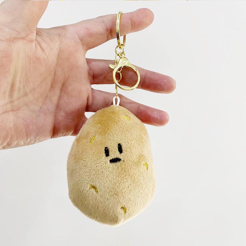 Soft Cuddly And Potato Plush Keychain Doll Cute Accessory For Bags And Gifts