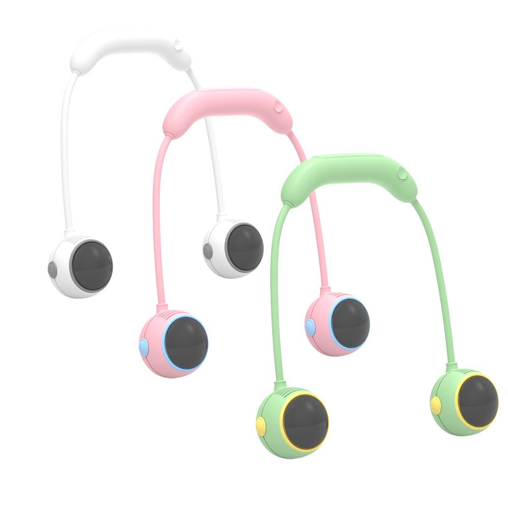 2024 Portable Neck-Hanging Bladeless Foldable USB Fan: Lazy, Large-Capacity Outdoor Cooling