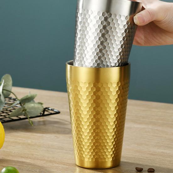 175 мл/300 мл пивная чашка, износостойкая, устойчивая к разрушению кружка для напитков из нержавеющей стали с двойными стенками для баров