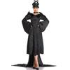 Satin Stylish Black Maleficent Costume For Women Inspired By Iconic Disney Character For Halloween And Cosplay Events