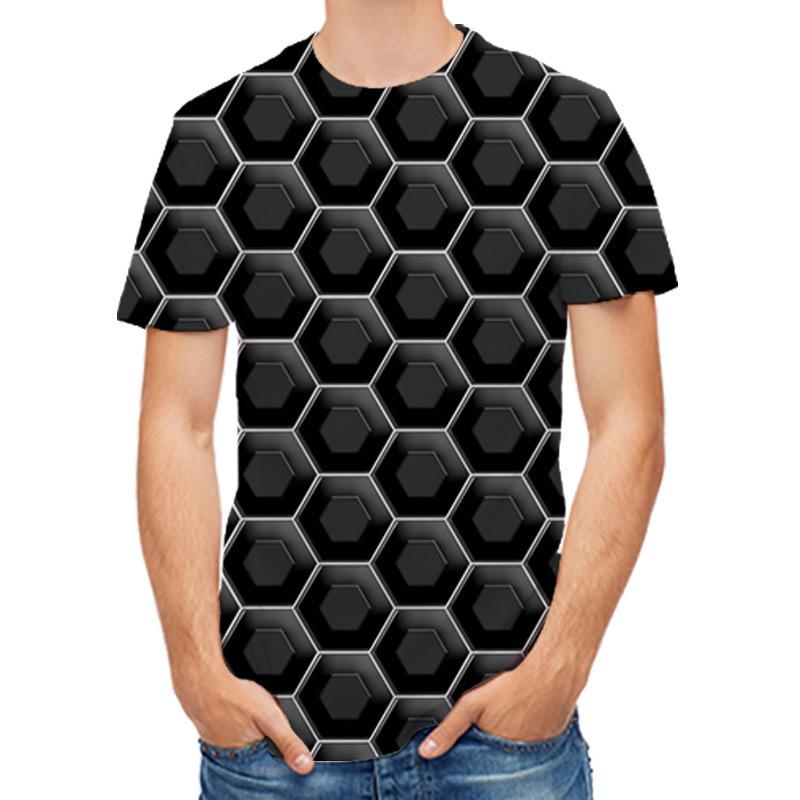 Мужская футболка с 3D-принтом мультфильма, мужские летние топы с короткими рукавами