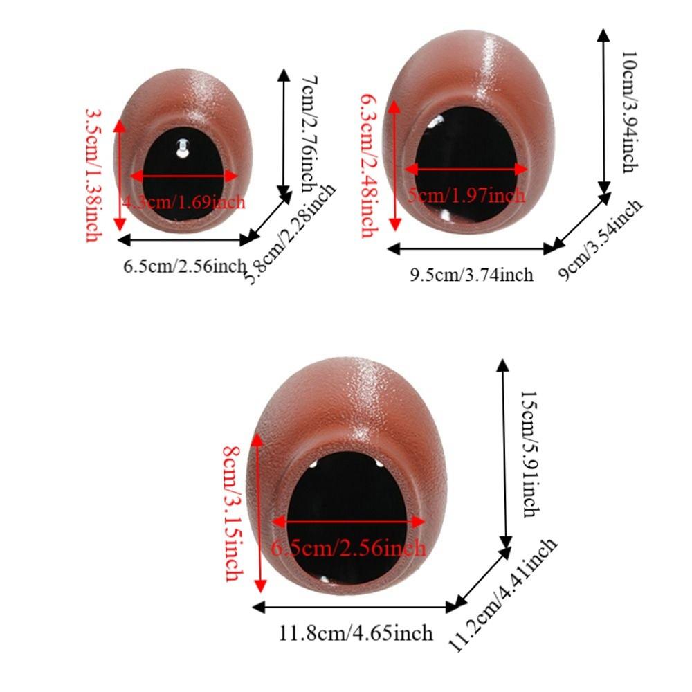 Suction Cup Reptile Hideouts Egg Shaped Climbing Habitat Safe Terrarium Decoration Gecko Habitat